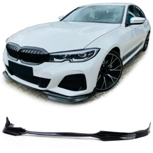 Voorspoiler sportlook zwart glans voor BMW 3-serie G20 sedan vanaf 18