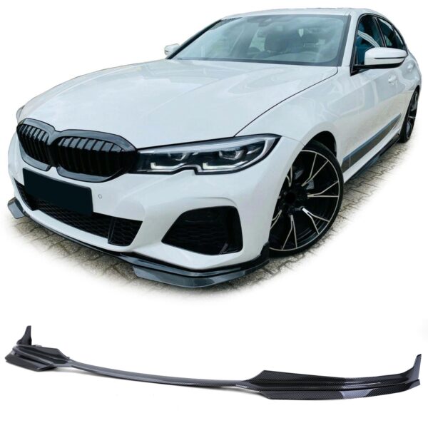 Voorspoiler sportoptiek carbon look voor BMW 3-serie G20 sedan vanaf 18