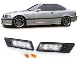 Helder glas zijknipper wit paar voor BMW 3 Serie E36 91-96 5 Serie E34 88-95