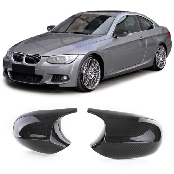 Echt Carbon Spiegelkappen Spiegelcover für BMW 3er E92 Coupe E93 06-10