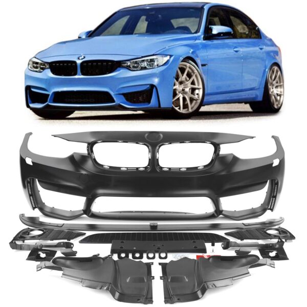 M3 look Voorbumper met PDC BMW F30/F31 bj 11-15+ Frontlip