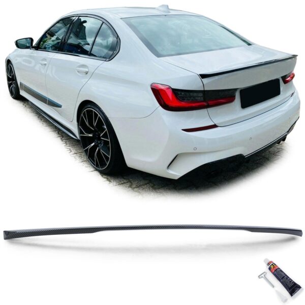 Achterspoiler sportoptiek carbon look voor BMW 3-serie G20 sedan vanaf 18