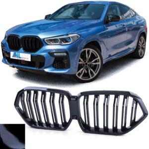 BMW X6 G06 vanaf 19 - Sport Radiator Grille double bar performance glans zwart