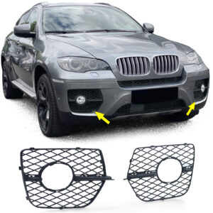 Grille bumper mistlamp covers voor BMW X6 E71 06-14