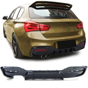 BMW F20 F21 Lci Sport Performance Diffuser Glans Zwart Dubbel Uitlaatsuitsparing vanaf 2019