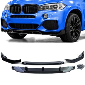 Voorspoiler lip performance look zwart glans past op BMW X5 F15 13-18