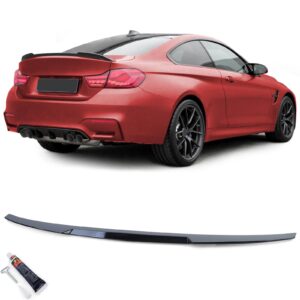 Sportieve Achterspoiler Lip in Zwarte Glans voor BMW 4 Serie F32 Coupe 13-21