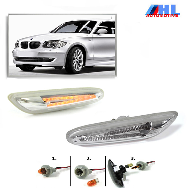 LED Zijknipperlichten Wit BMW E81/E82/E87/E88 bj 04-12.