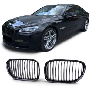 Sportgrillset Enkelspaken Glans zwart voor BMW 7 serie F01 F02 F03 F04 08-13