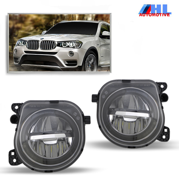 Led Mistlampen  zwart – smoke BMW  X3 F25  bj 14-18.