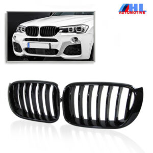 Grille Enkelespijls Glanzend Zwart BMW F25/F26  vanaf bj 2014.