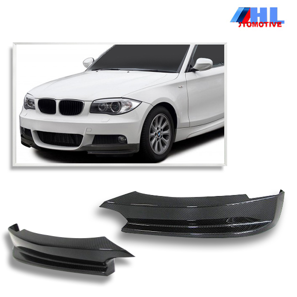 Echt Carbon Splitters spoiler Performance BMW  1 serie E82/E88 vanaf bj 03/2011. .