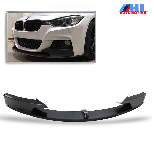 M-PERFORMANCE look front spoiler BMW F30/F31 vanaf bj 2011. Mat Zwart