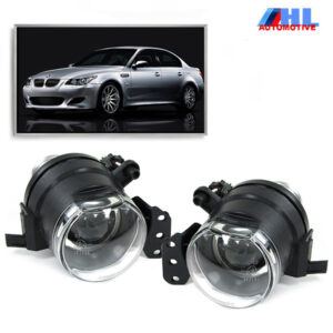 Mistlampen kleur Chrom met projector  BMW  E60/E61 bj 03-07.