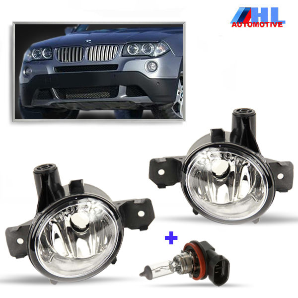 Mistlampen helder glas H11 BMW X3 E83 LCI bj 06-10.