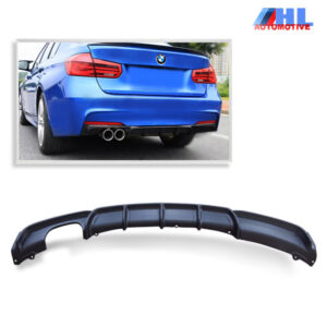 M-Performance look Diffuser Dubbel Links BMW F30  Mat Zwart bj 2011 >>>.