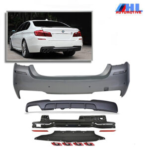 Achterbumper M-Performance look  met PDC BMW F10 bj 10-17.