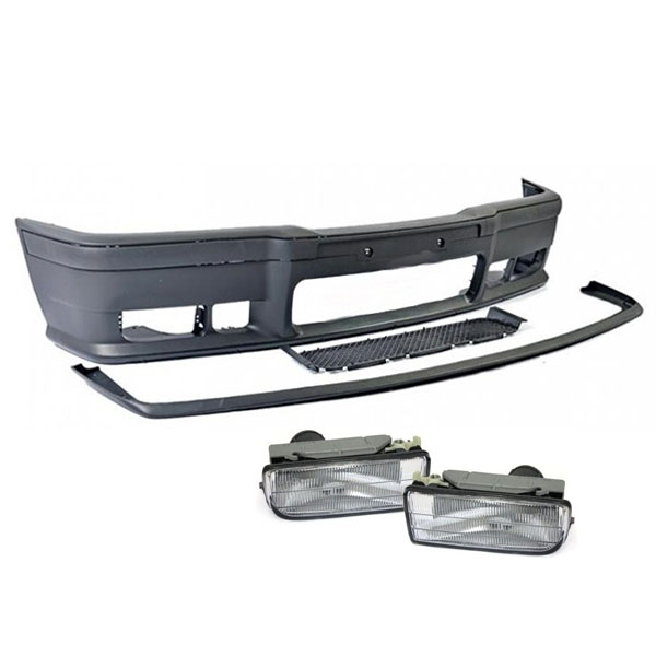 M3 Voorbumper + Mistlampen BMW E36 2D/4D/Cabrio/M3