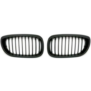 Grille Nieren BMW E46 Coupe/Cabrio vanaf 03/03 Mat Zwart