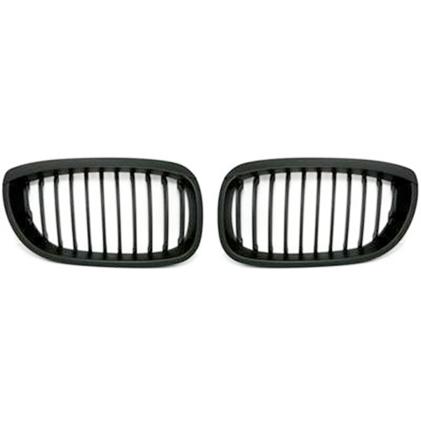 Grille Nieren BMW E46 Coupe/Cabrio vanaf 03/03 Mat Zwart