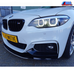 M-PERFORMANCE Glans Zwart look front spoiler BMW F20/F22 bj 13-16.